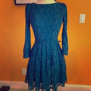 Blue Lace Dress Sz S
